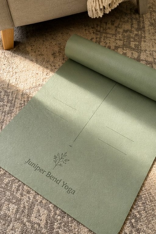 Custom yoga mats — customer photo