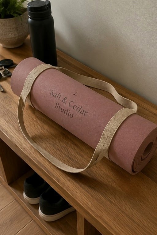 Personalized yoga mats — customer photo