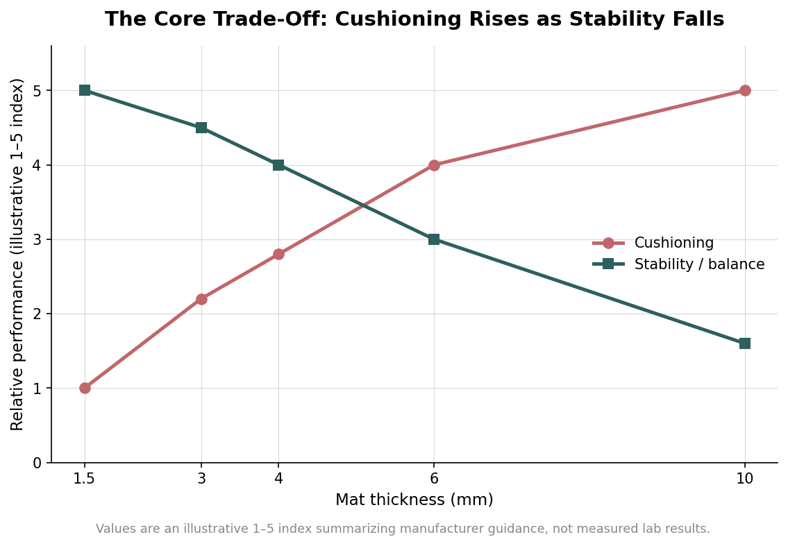 Yoga Mat Thickness, Explained: Choosing the Right mm for Studio, Retail, or Events